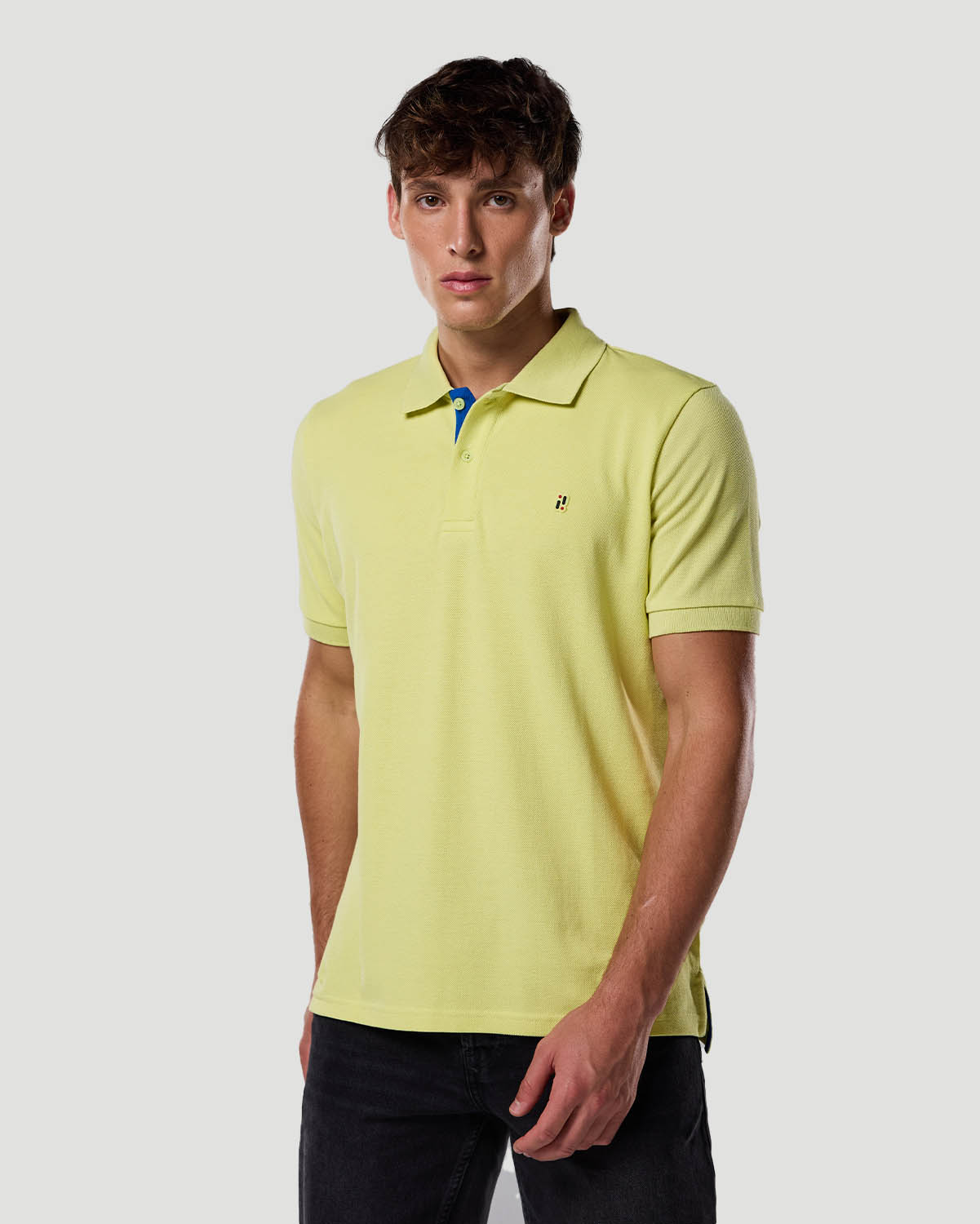 Chemise polo para hombre-VERDE LIMA image number 4