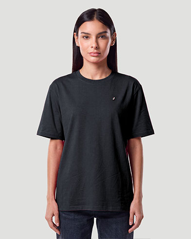 Camiseta b&aacute;sica para mujer - NEGRO