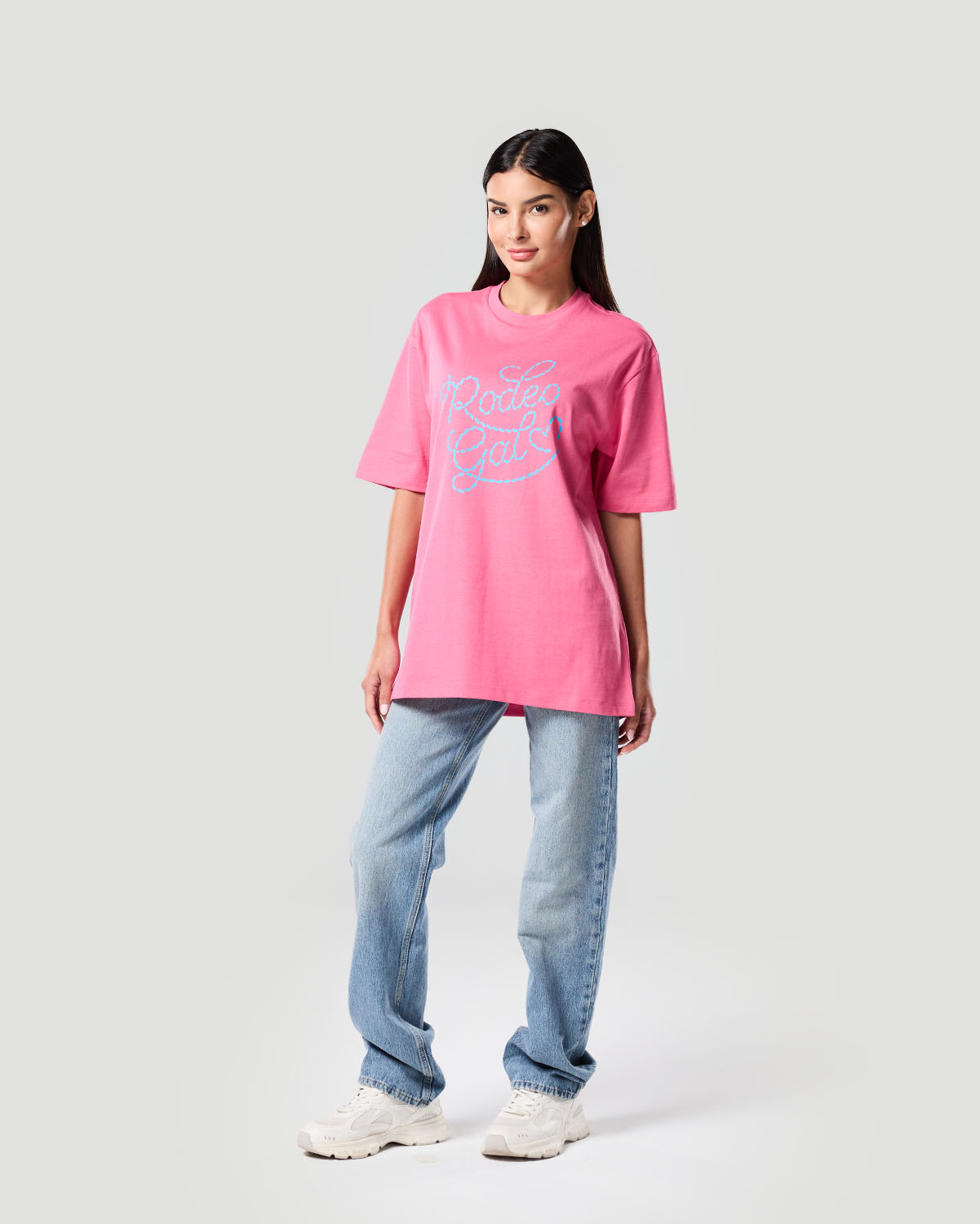 Franela con estampado para mujer-ROSA FANDANGO image number 0