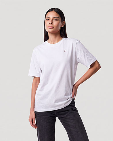 Camiseta b&aacute;sica para mujer - BLANCO