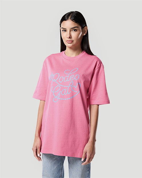 Franela con estampado para mujer-ROSA FANDANGO