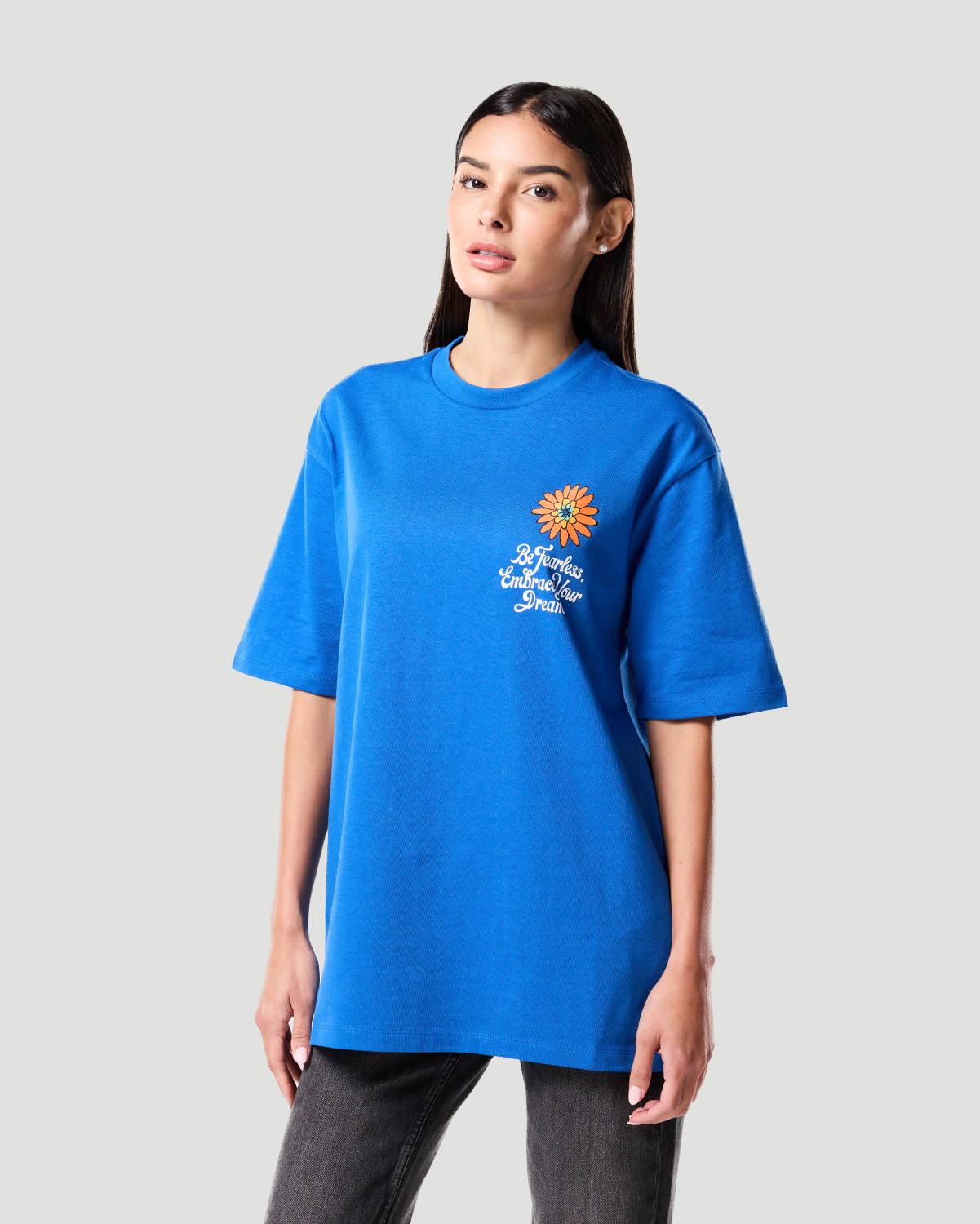 Franela con estampado para mujer-AZUL N&Aacute;UTICO image number 3