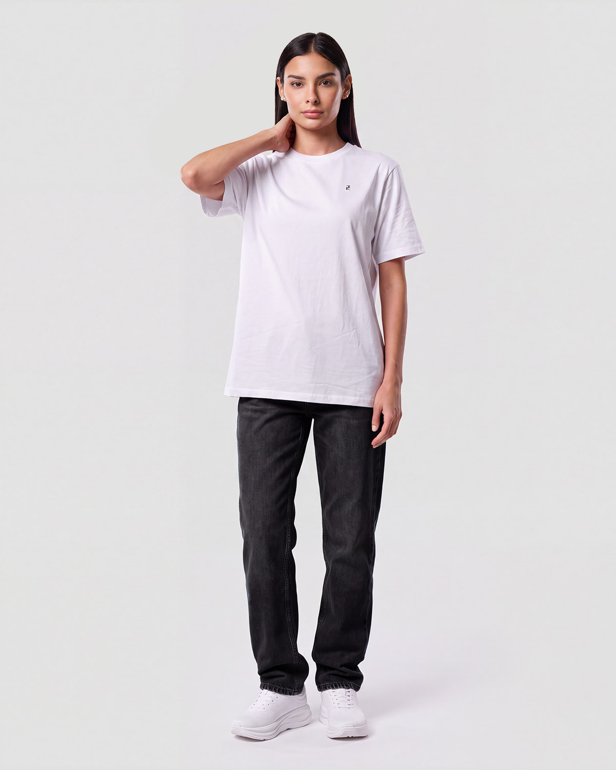 Camiseta b&aacute;sica para mujer - BLANCO image number 3
