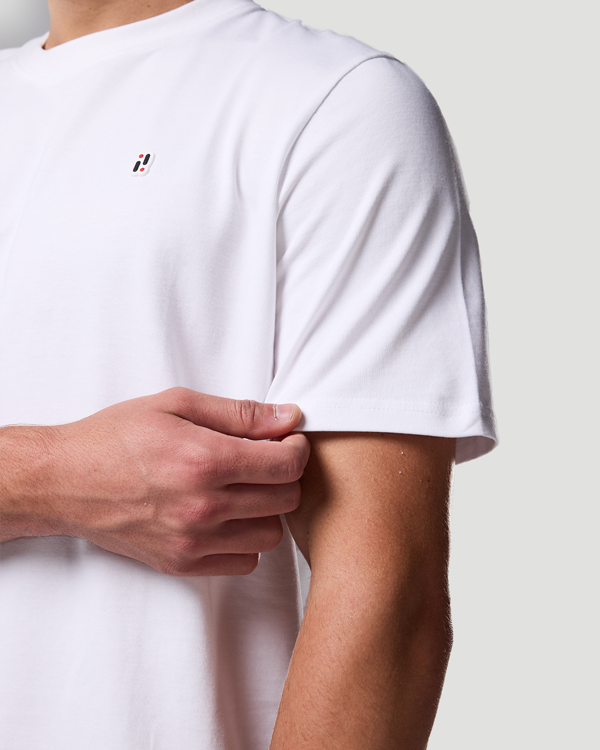 Franela b&aacute;sica para hombre-BLANCO image number 5