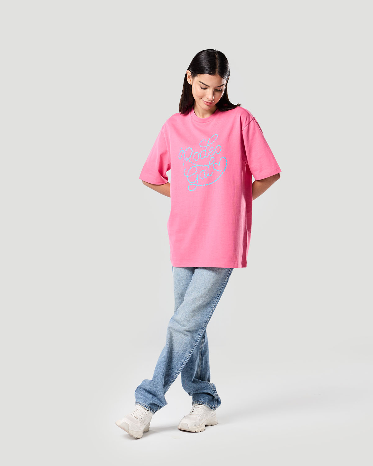 Franela con estampado para mujer-ROSA FANDANGO image number 1
