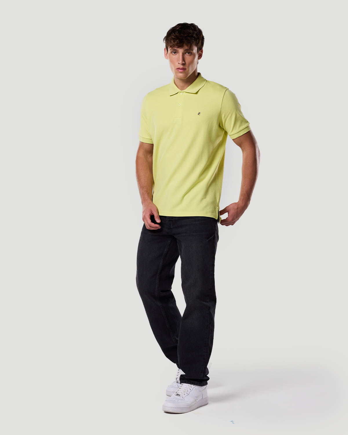Chemise polo para hombre-VERDE LIMA image number 1