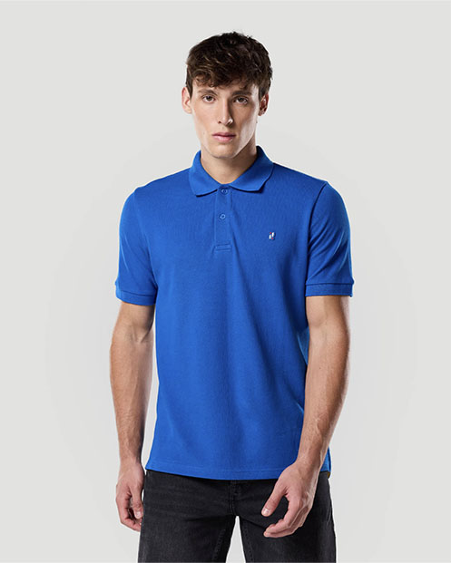 Chemise polo para hombre-AZUL N&Aacute;UTICO
