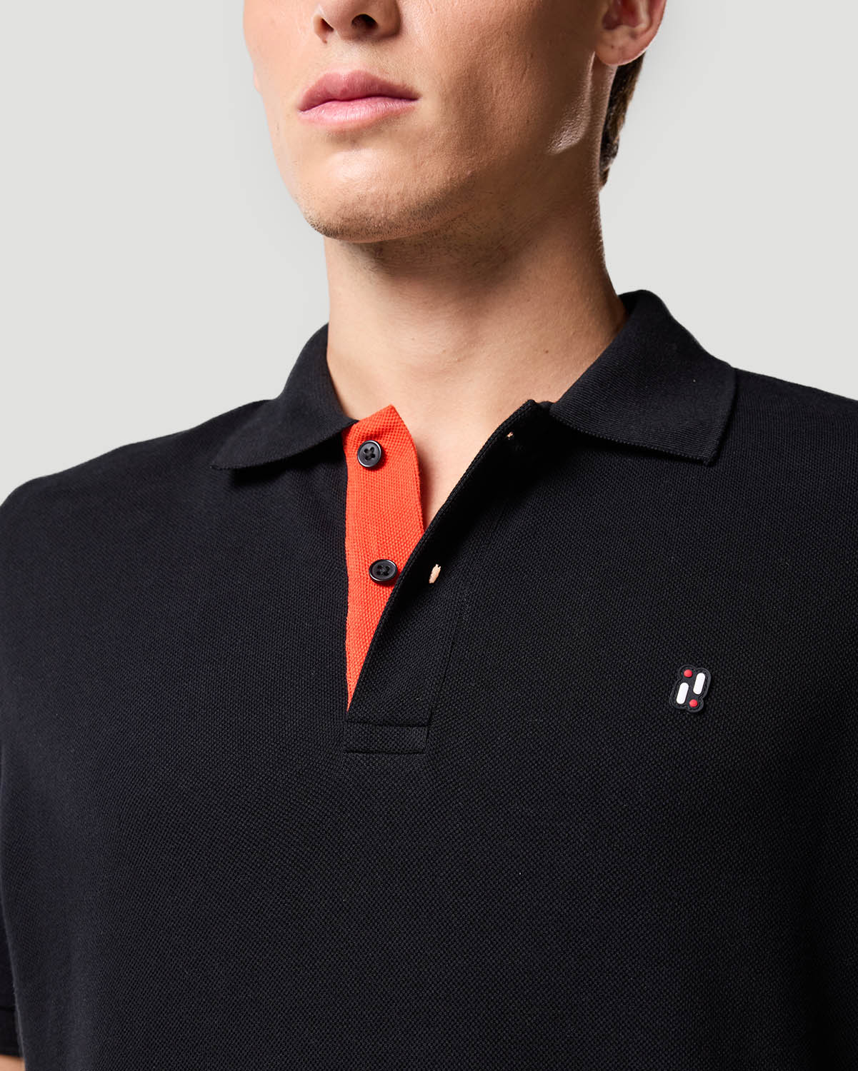 Chemise polo para hombre-NEGRO AZABACHE image number 5