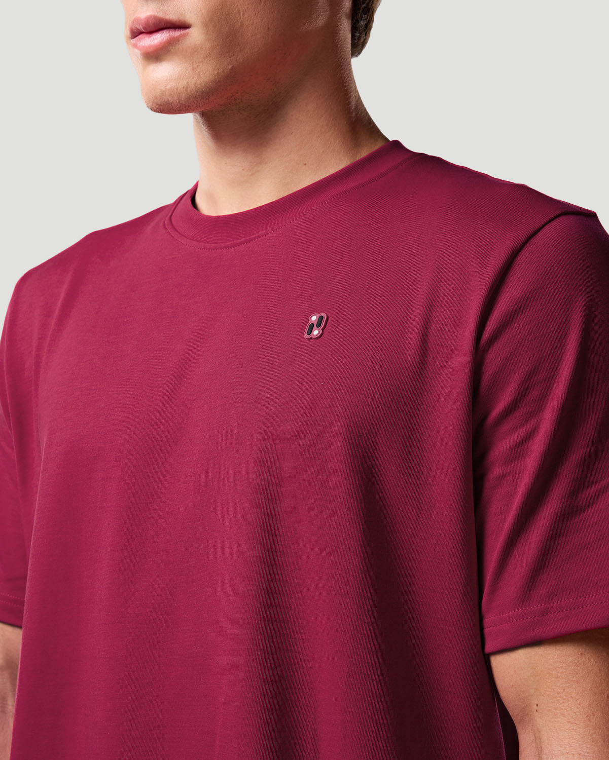 Camiseta b&aacute;sica para hombre - VINOTINTO image number 4