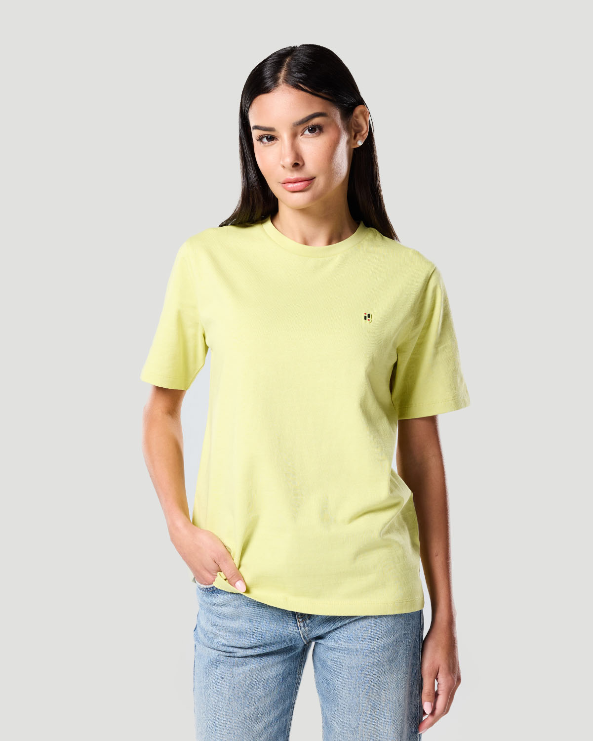 Franela b&aacute;sica para mujer-VERDE LIMA image number 2