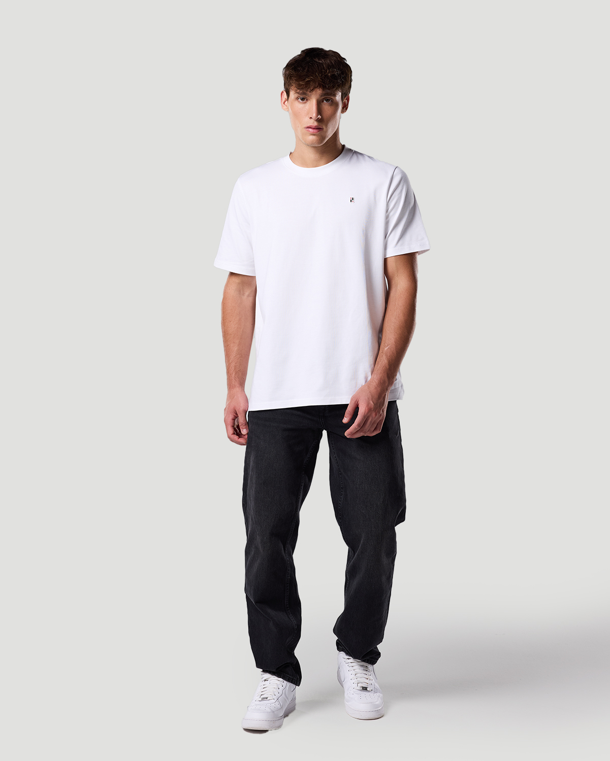 Franela b&aacute;sica para hombre-BLANCO image number 0