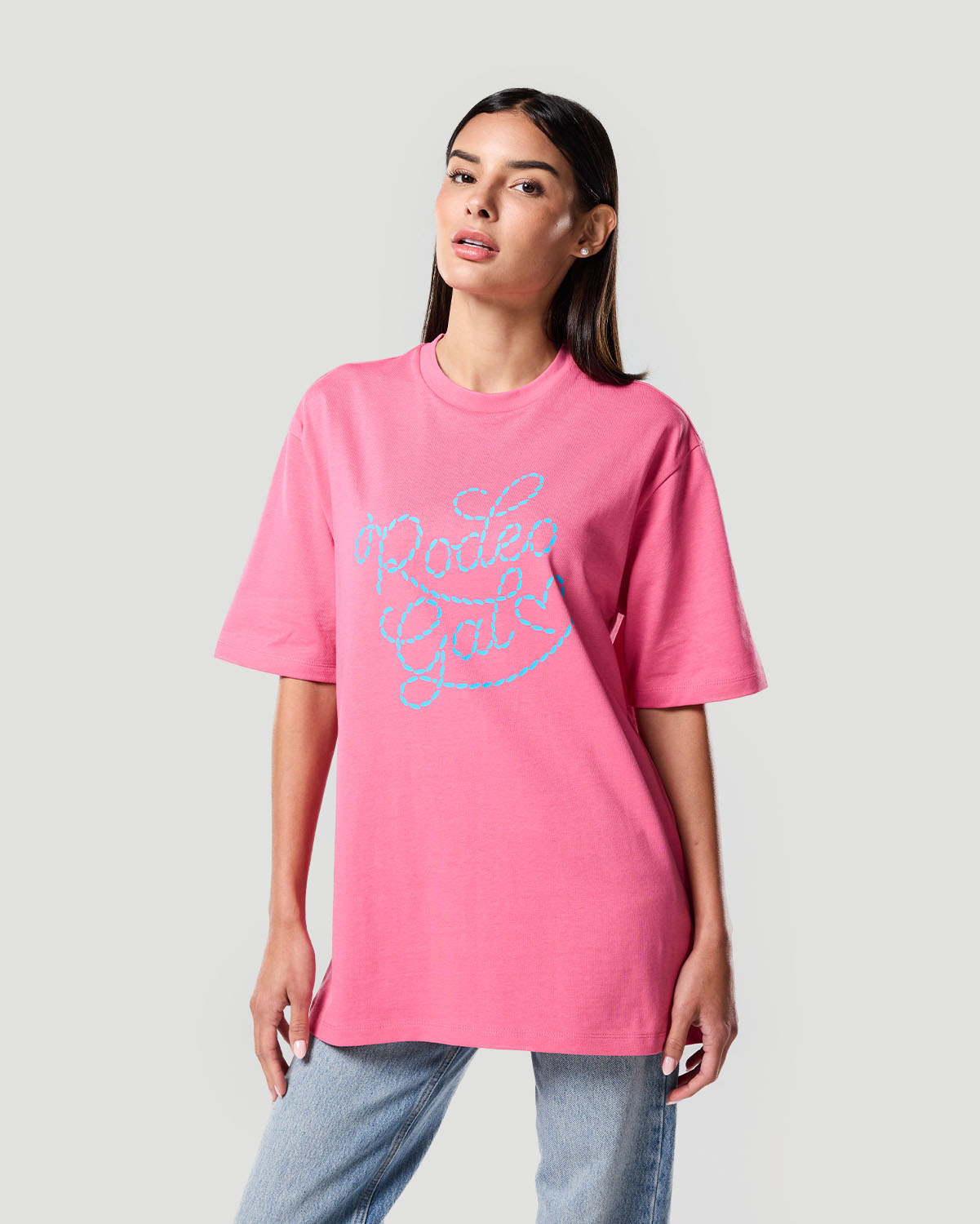 Franela con estampado para mujer-ROSA FANDANGO image number 2